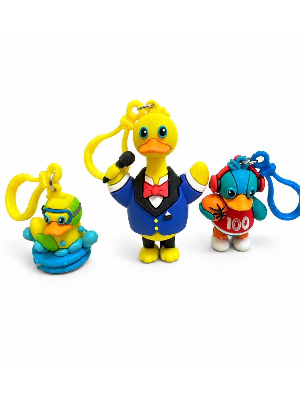 2025 Kids Heart Challenge Duck Keychain Lot of 3 Teacher Rally Rare AHA Ducks